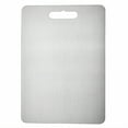 thumbnail image 1 of FACEGA Stainless Steel Cutting Board,Brushed Metal Steel Chopping Boards for Kitchen,Rust Proof Meat Cutting Board,29*20cm, 1 of 4