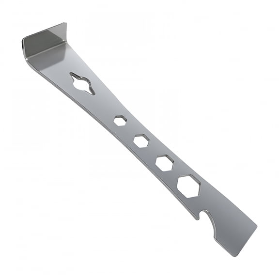 FACEGA Stainless Steel Flat Bar Hex Small Pry Bar Mini Crow Bar & Pry Tool Molding Scrape Nail Baseboard Trim Puller & Prop