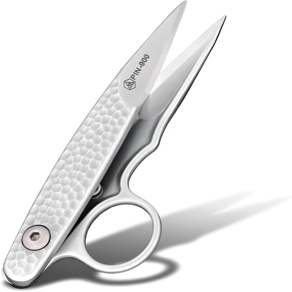 FACEGA Stainless Steel Microcrystalline Sewing,Embroidery,Leather Craft,Seam Tools Scissors with Fabric Cut,Fish Edge,Tailor Wrapping,Rust-Resistant,Small