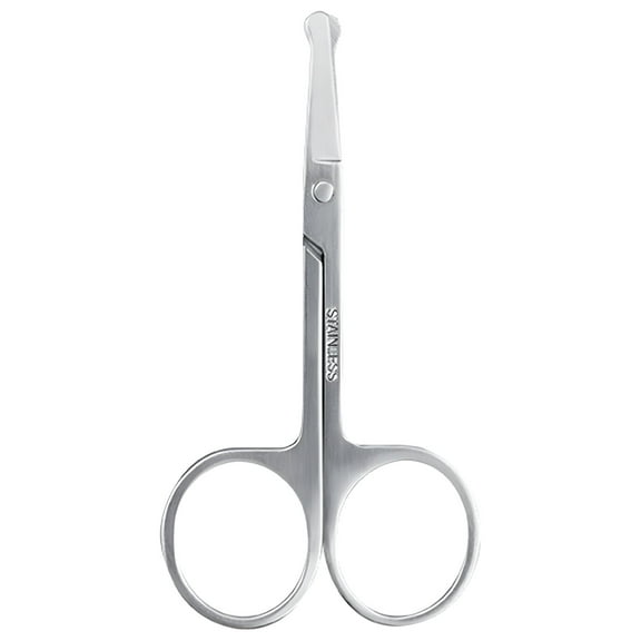 FACEGA Stainless Steel Nose Hair Scissors Ear Facial Trimmers Cut Small Eye Brow Scissors Manicure Round Head Beauty Tools Skincare