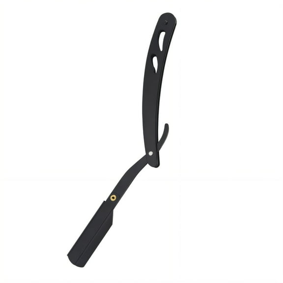 FACEGA Straight Razors for Men,High Strength Single Blade Razor,Long-Term Use Straight Razor,Black