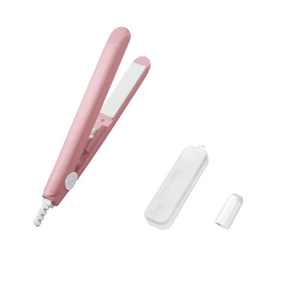 FACEGA Straightener Versatile Mini Hair Straightener,Portable Mini Straightener for Curls and Straightening,Pink