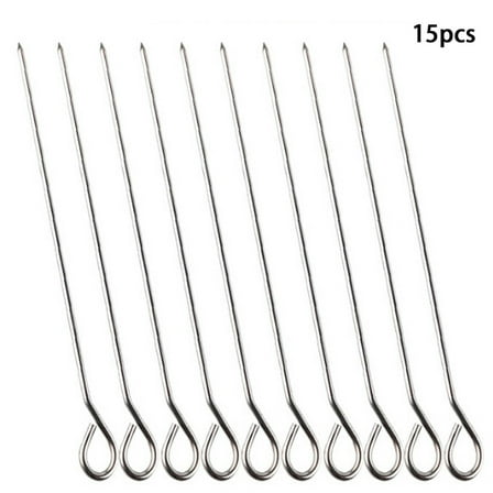 ACDANC Turkey Lacers,Stainless Steel Skewers Turkey Pins,Bbq Tool Bbq Needle Skewer,1.8*15
