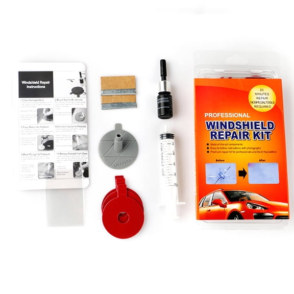 FACEGA Windshield Repair Kit,Excellent Repair Effect Windshield Crack Repair Kit,Compact and Portable Windshield Chip Repair Kit