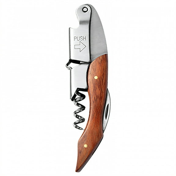 FACEGA Wine Opener Wooden Handle Corkscrew Wine Opener Household Essential Bottle Opener Style1