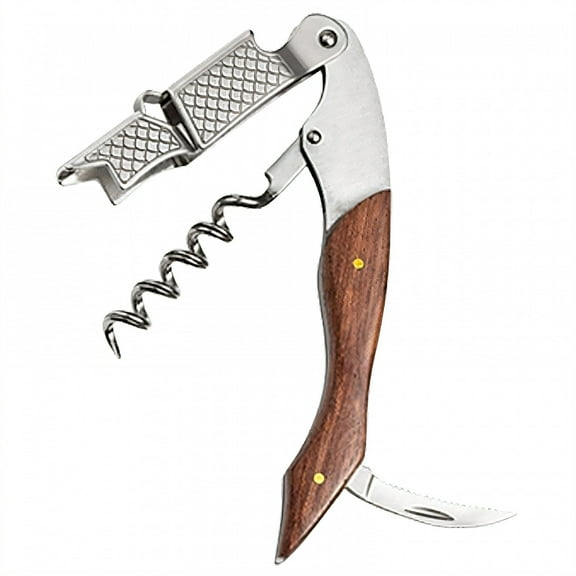 FACEGA Wine Opener Wooden Handle Wine Key Home Convenience Corkscrew Wine Opener Style1