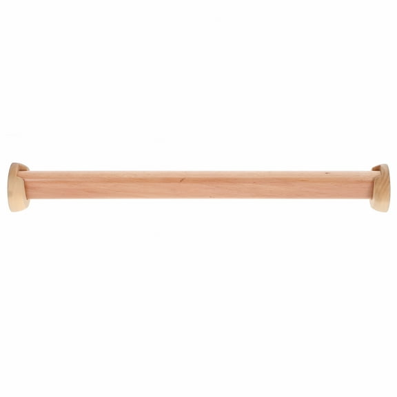 FACEGA Wooden Closet Rod for Hanging Clothes Closet Hanging Pole with 2 Ends Space Saving Closet Tension Rod Dowel Rod Heavy Duty Closet Bar with No Drilling Holder 40-50CM
