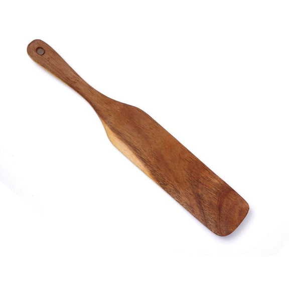 FACEGA Wooden Spatula for Cooking Natural Spurtle Spatula Food-Grade Ergonomic Wooden Cooking Utensils,Brown