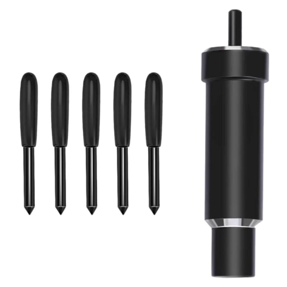 EXLEAF Cricut Tools Sharp Rolling Cricut Blades Quick Cutting Cricut Maker 3 Blades High Efficiency Black
