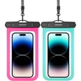 thumbnail image 1 of WEKEEP 2 Pack Universal Waterproof Phone Pouch, Muticolor, 1 of 6