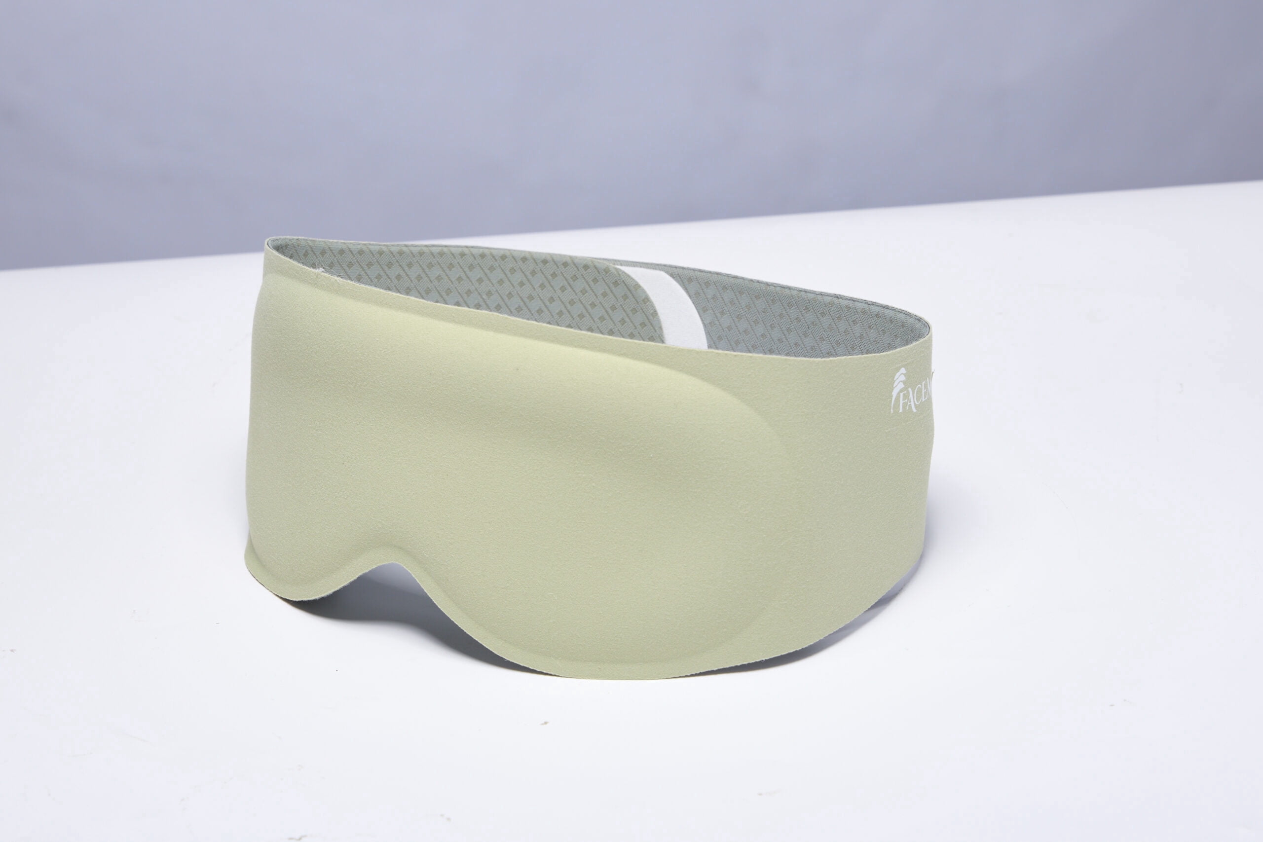 FACEMOON 3D Contoured Sleep Mask Weighted for Men and Women Peaceful Forest Sleep Experience Soft Memory Foam Zero Eye Pressure Office Break Green