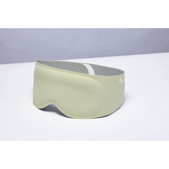 FACEMOON 3D Contoured Sleep Mask Weighted for Men and Women Peaceful Forest Sleep Experience Soft Memory Foam Zero Eye Pressure Office Break Green