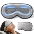 thumbnail image 1 of FACEMOON Blackout Weighted Sleep Mask Memory Foam 3D Design Zero Pressure for Women and Men Lash Friendly Comfort Travel Relaxation Gray, 1 of 1