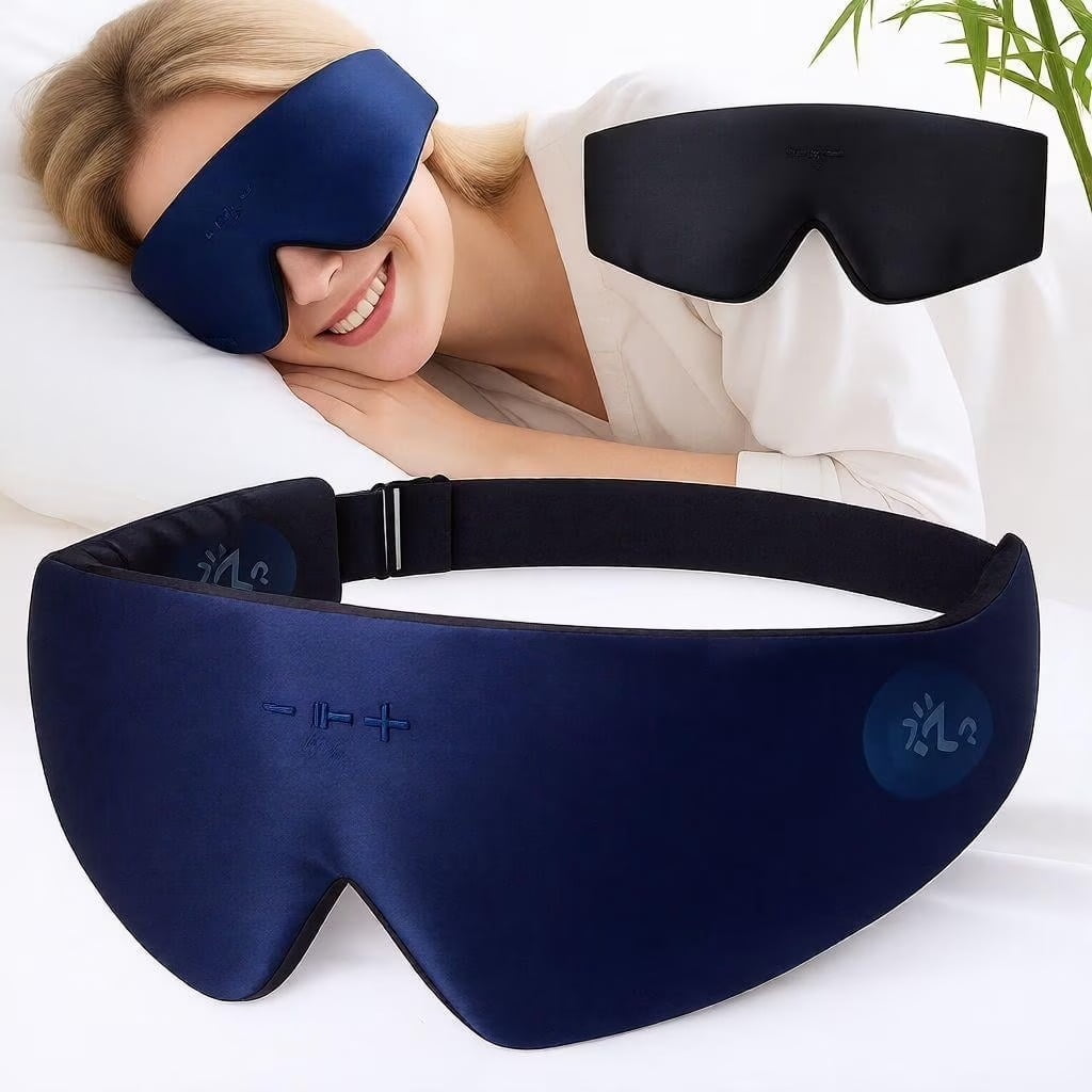 FACEMOON Bluetooth Sleep Headphones Headband for Side Sleepers 14+ Hour Battery Life Travel Insomnia Relief