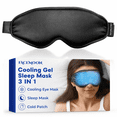 thumbnail image 1 of Cooling Eye Mask for Puffy Eyes: Fsa Eligible Items Hsa, Ice Eye Pack for Migraine After Surgery Relief - Reuable Cold Compress for Headache Puffiness - Comfortable Perfect Fit Gel Sleep Mask, 1 of 14