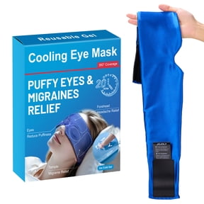 FACEMOON Cooling Eye Mask Set for Headache Relief Puffy Eyes Comfort