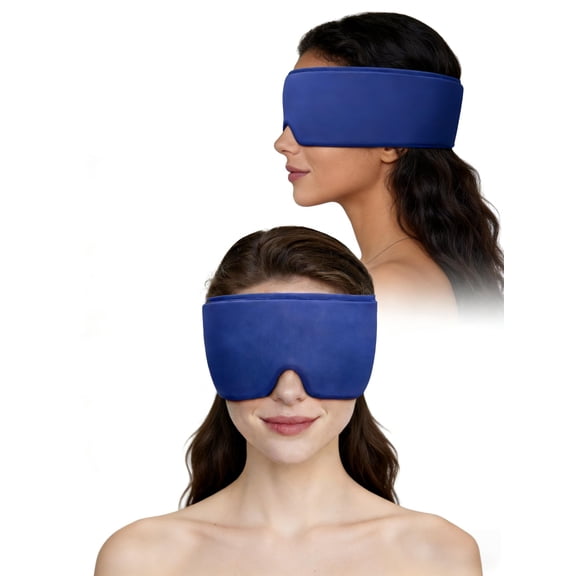 FACEMOON Cooling Sleep Mask Weighted Comfort for Puffy Eyes Dark Circles Relief Travel Relaxation