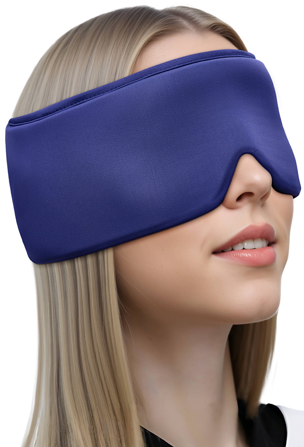 FACEMOON Gel Cooling Eye Mask Large Comfort Design for Tired Puffy Eyes Relief Soft Flexible Reusable Relaxation Essential Pink