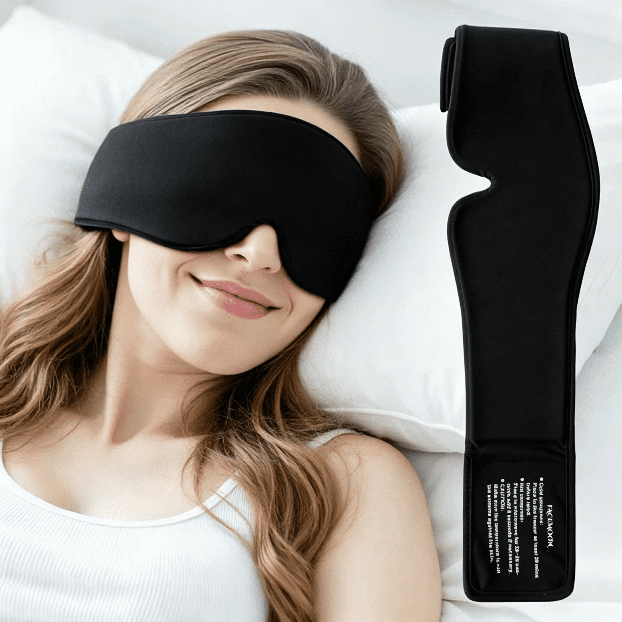 FACEMOON Gel Eye Mask, Reusable Compress for Puffy Eyes, Sinus Pressure Comfort & Relaxation