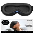 thumbnail image 1 of 3D Weighted Eye Mask | Memory Foam Sleep Mask for Women & Men | 100% Blackout | Adjustable Straps | Travel Essentials, 1 of 10