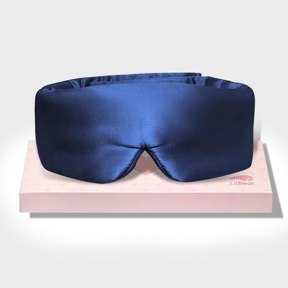 FACEMOON Silk Smooth Feel Secure Fit Blackout Sleep Eye Mask for Insomnia