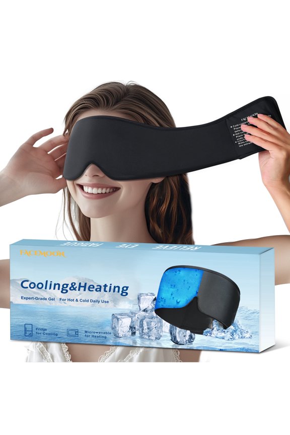 Reusable Gel Eye Mask, Compress for Puffy Eyes & Dark Circles, Travel-Friendly