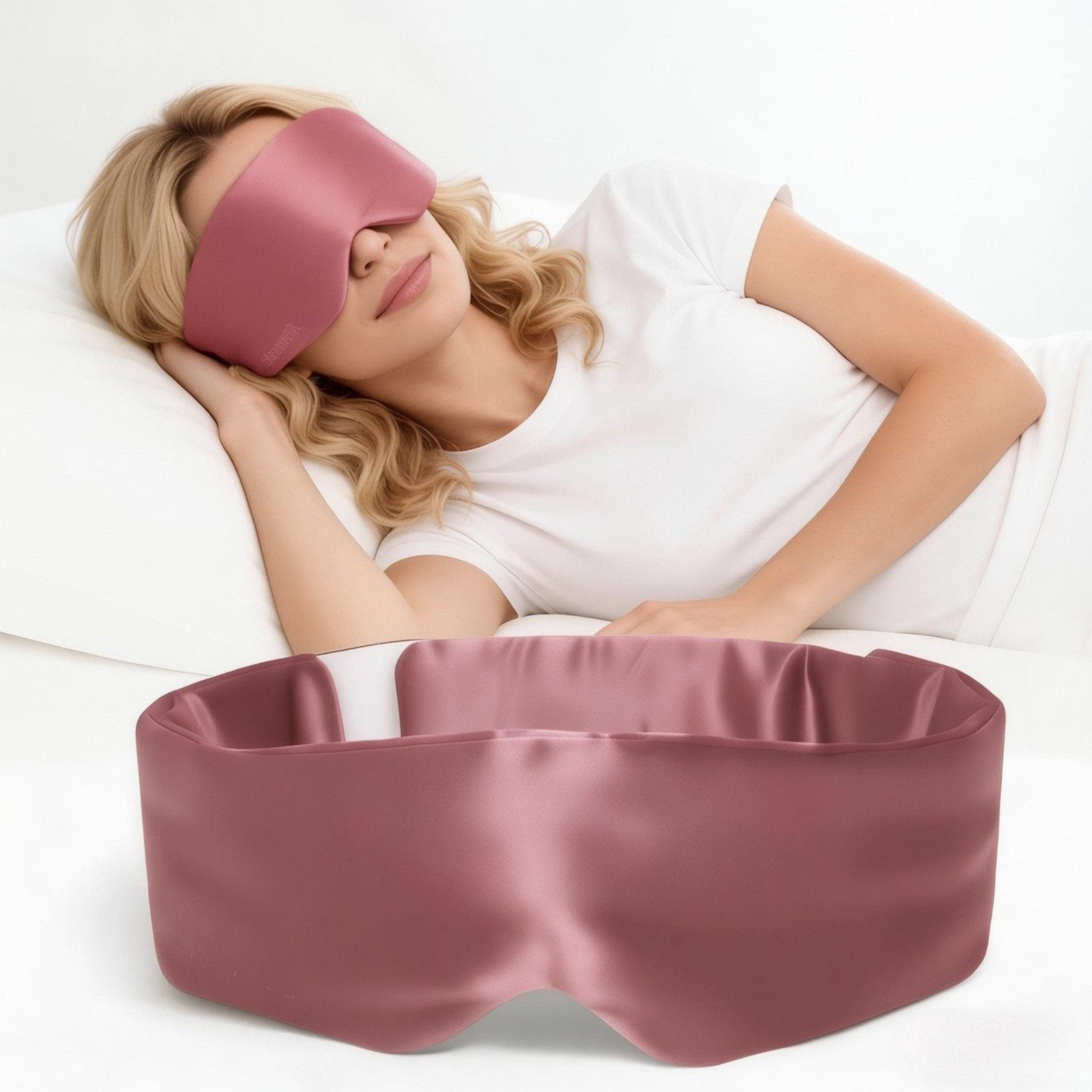 FACEMOON Silk Contour Pillow Eye Mask, No Pressure, Lightweight, Travel
