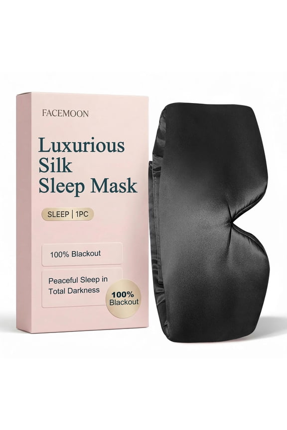 Silk Sleep Mask for Side Sleeper, Light Blocking Eye Mask for Sleeping, Best gift for Women Men