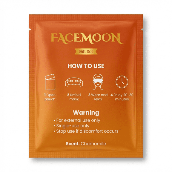 FACEMOON Steam Eye Mask 10 Count, Relieves Dry Eyes & Eye Fatigue | Warm Moist Comfort for Office & Travel | Spa-Like Light Blocking Eye Care