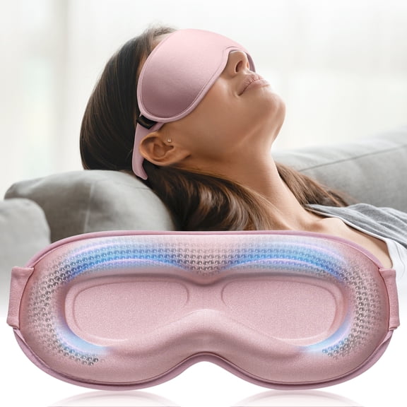 Weighted Blackout Sleep Mask for Women, 3D Contoured Design with Zero Eye Pressure, Lash-Friendly Deep Eye Cups, Adjustable Slide Buckle Strap, Night Shift Nurse Essentials for Day Sleep & Dorm Naps
