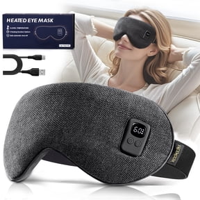 FACEMOON USB Heated Eye Mask for Dry Eyes Relief and Better Sleep, Warm Compress with Constant Temperature Comfort Therapy