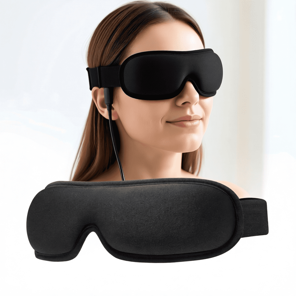 FACEMOON Heated Eye Mask, USB Warm Compress, Dry Eye Relief for Daily Use, Black