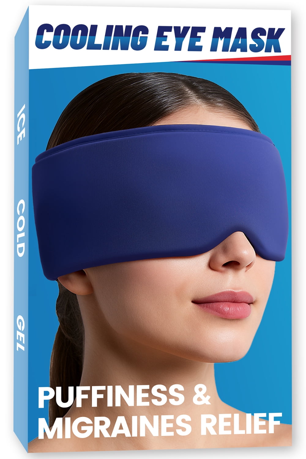 FACEMOON Weighted Gel Eye Mask Cooling Comfort for Puffy Eyes Dark Circles Sleep Essential Relief
