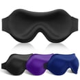 thumbnail image 1 of FACEMOON Weighted Sleep Mask 100% Blackout 3D Contoured for Men and Women Serene Garden Sleep Soft Memory Foam Zero Pressure Airplane Travel Green, 1 of 1