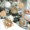 thumbnail image 1 of FACESOW Christmas Balls Ornaments for Christmas Tree, Christmas Decorations 6CM Plastic Electroplated Special-shaped Colorful Balls Christmas Ball Set Christmas Tree Pendant Pendant Decorative Ball, 1 of 7