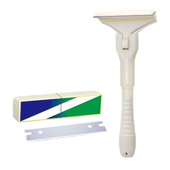 FACESOW Stainless Steel Meat Scraper, white fascia removal tool, 4.72 x 1.97 x 1.18 in, for beef pork kitchen prep trimming, white