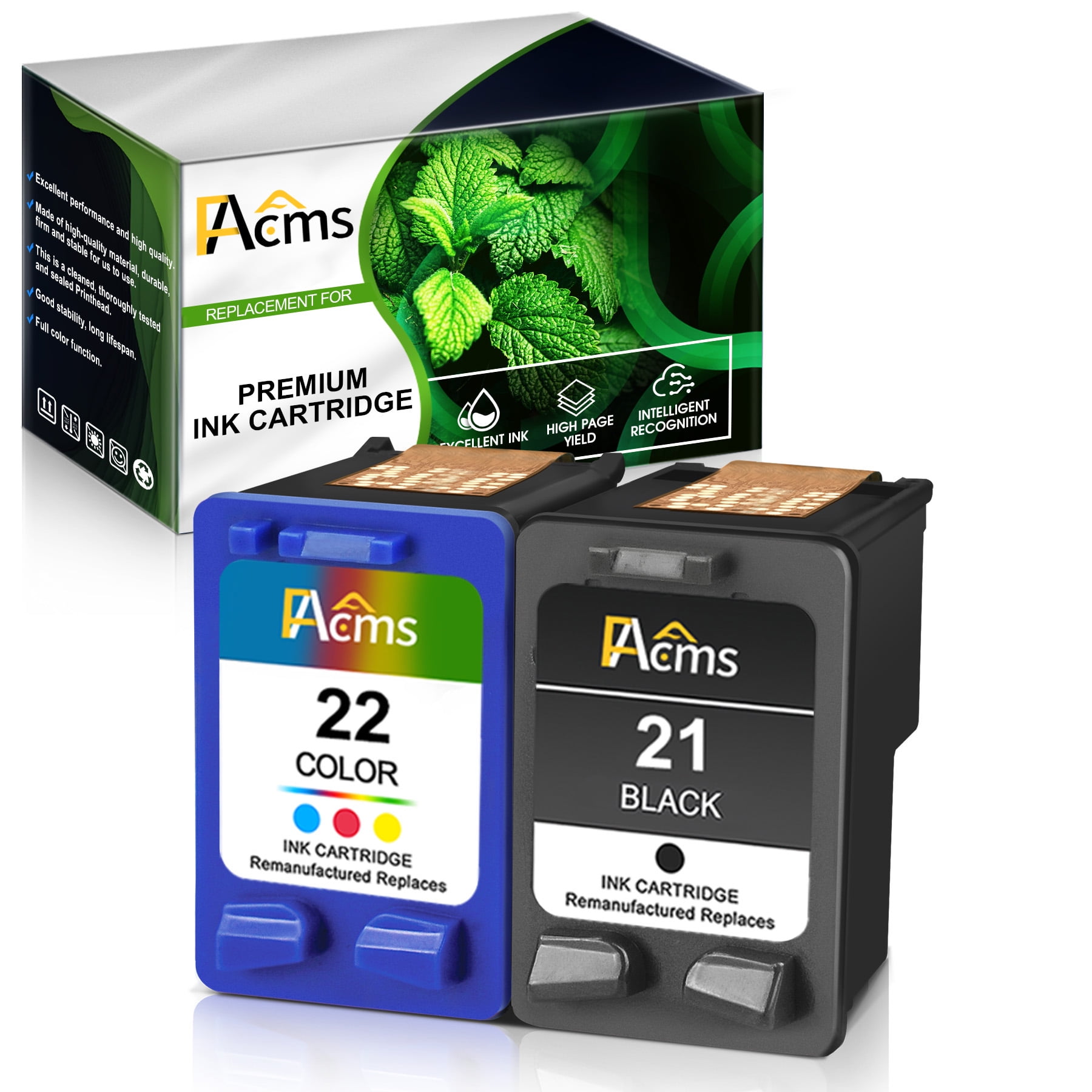 FACMS 21 22 Ink Combo Pack Replacement for HP 21 22 Ink Cartridge for