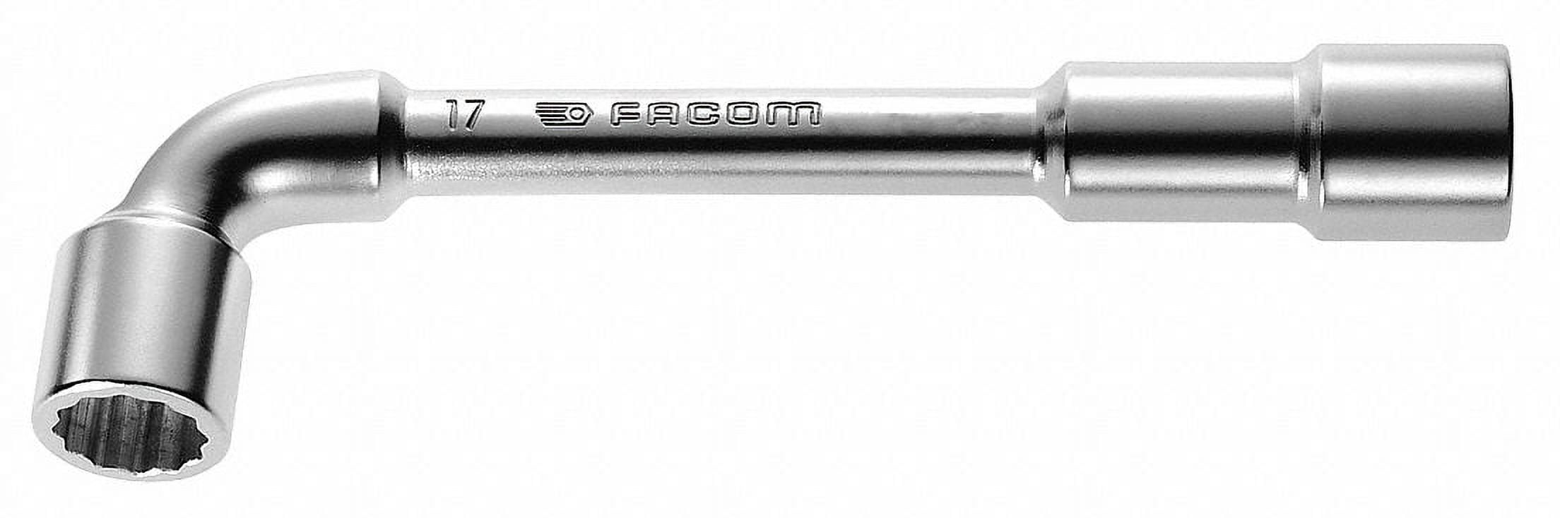 FACOM Angled Open Socket Wrench, 12 mm Open, 5 29/32" Long, EA (575-FM-76.12)