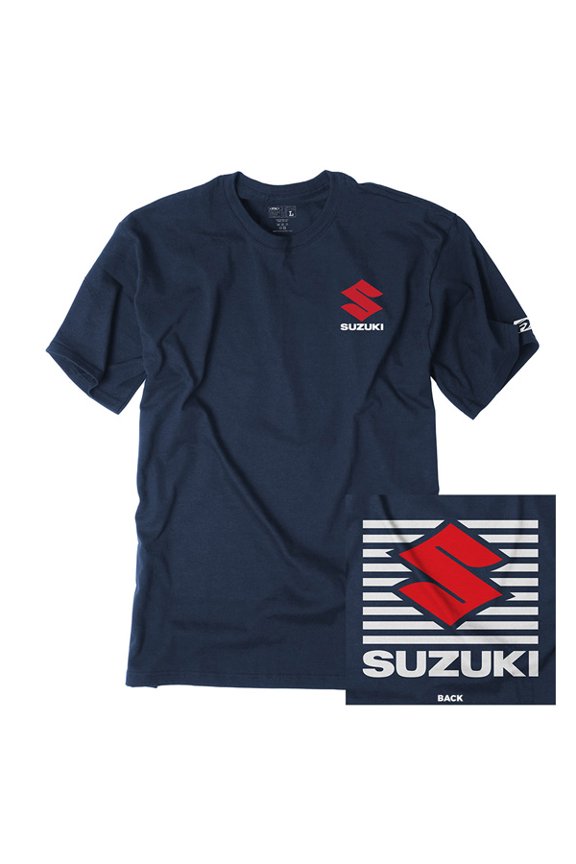 SUZUKI SHUTTER T- SHIRT /NAVY (XL)