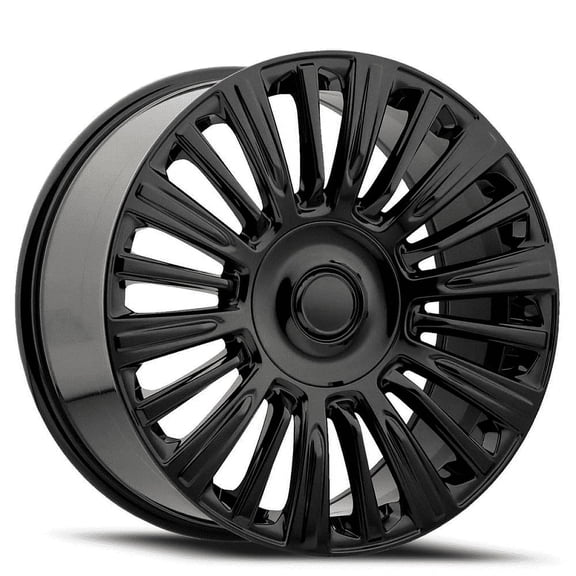 FACTORY REPRODUCTIONS FR 91 Escalade Plat 22X9 6X139.7 ET28 Gloss Blk (Qty of 1)