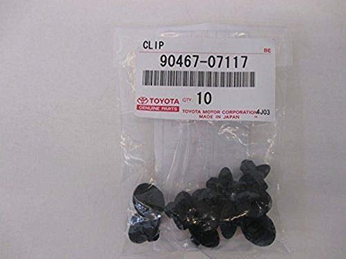 FACTORY TOYOTA LEXUS ENGINE SIDE COVER CLIPS OF 10 90467-07117