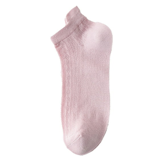 FADAACAI 1 Pair Women Socks Hollow Out Mesh Thin No Odor High Elasticity Anti Slip Anti Shrink Sports Cotton Socks Socks for Women Sheer Ankle Socks Nylon Socks for Women Pink Clearance!