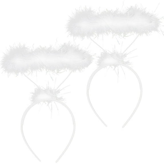 FADAACAI Adult Children Feather Angel Headband Fancy Dress Hairband Accessory 2PC Multi-color One Size Clearance！