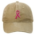 thumbnail image 1 of FADAACAI Baseball Cap Breast Cancer Hats for Women Embroidered Adjustable Breast Cancer Awareness Hat Breast Cancer Gifts for Woman Caps for Men Trucker Hat Brown One Size Clearance！, 1 of 4