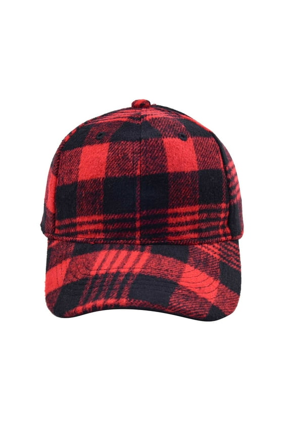 Baseball Cap Unisex Classic Low Profile Cotton Baseball Cap Plaid Soft Unconstructed Adjustable Size Dad Hat Men's Hats & Caps Baseball Hat Red One Size Clearance!