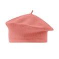 thumbnail image 1 of FADAACAI Beret Hats for Women Ladies Solid Color Imitation Wool Beret Bud Hat Painter Hat Women Beret Newsboy Hat French Wool Cap Pink One Size Clearance！, 1 of 3