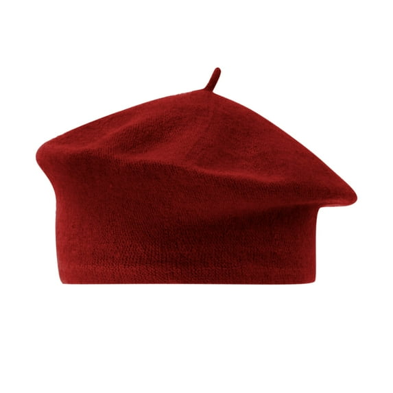 FADAACAI Beret Hats for Women Ladies Solid Color Imitation Wool Beret Bud Hat Painter Hat Women Beret Newsboy Hat French Wool Cap Red One Size Clearance!