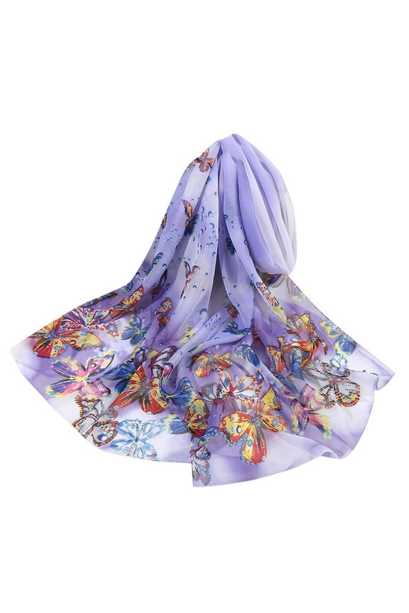 Cotton Hijab Summer Scarf for Women Lightweight Bufandas Para Mujer Simulation Shawl Flower 160*50cm Women Print Soft Scarves Wrap Long Silk Scarf Scarf Purple