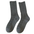 thumbnail image 1 of FADAACAI Crew Socks for Women,Solid Color Stacked Socks Wind Loose Tube Cotton Socks Fashion Lady Socks,Boot Socks for Women,Fall Socks Women Gray A Clearance！, 1 of 5