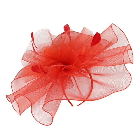 FADAACAI Fascinators Hat Fascinator Hat Flower Feather Mesh Tea Hairband for Women Women's Fascinators Fascinator for Women Clearance!